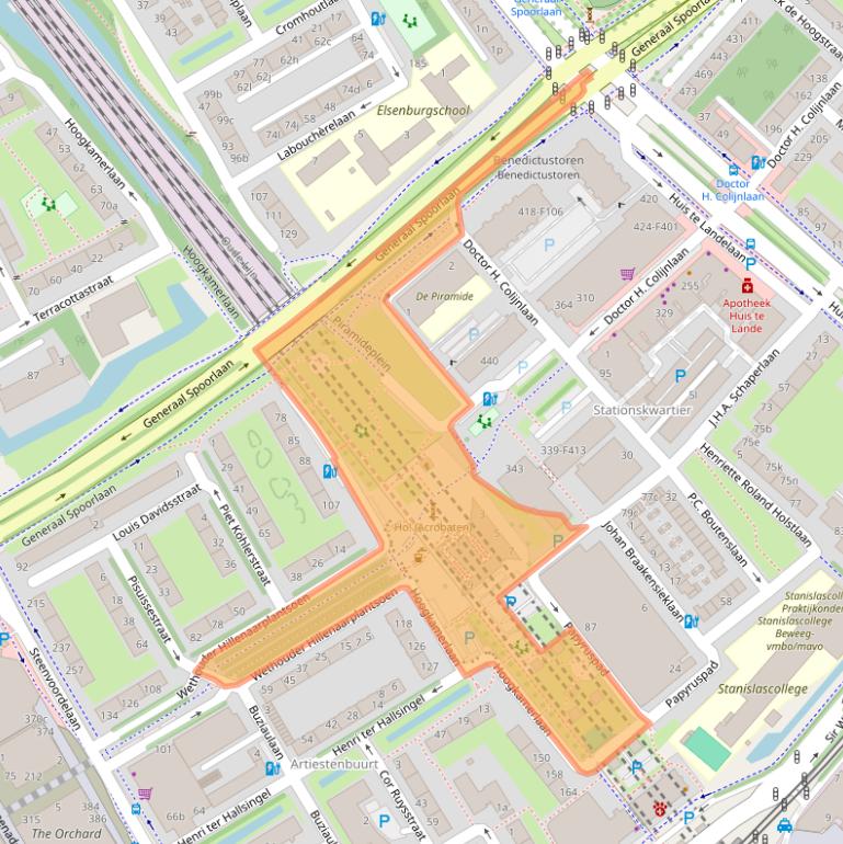 Kaart van postcodegebied 2283CK.