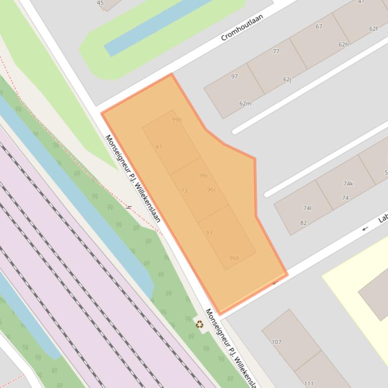 Kaart van postcodegebied 2283CM.