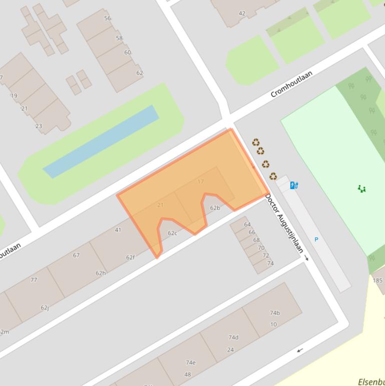 Kaart van postcodegebied 2283EA.