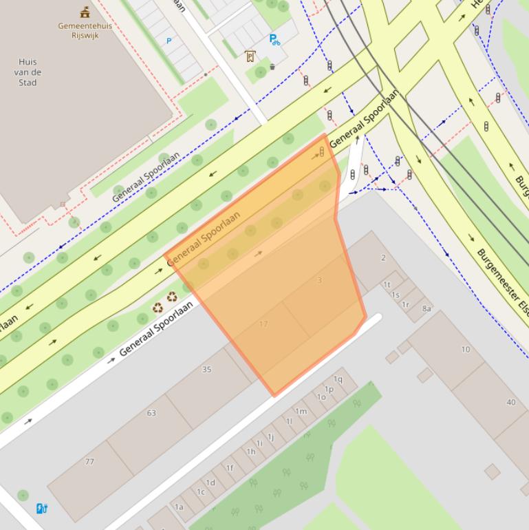 Kaart van postcodegebied 2283GA.