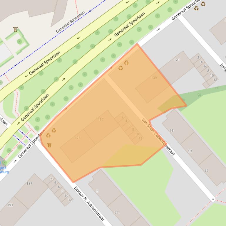 Kaart van postcodegebied 2283GE.