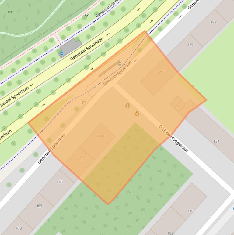 Kaart van postcodegebied 2283GK.