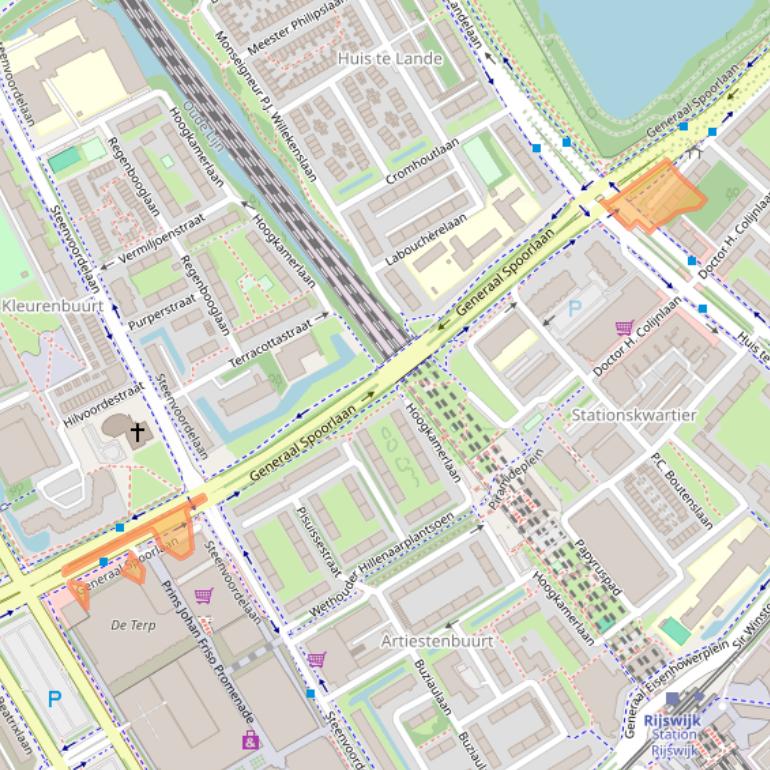 Kaart van postcodegebied 2283GL.