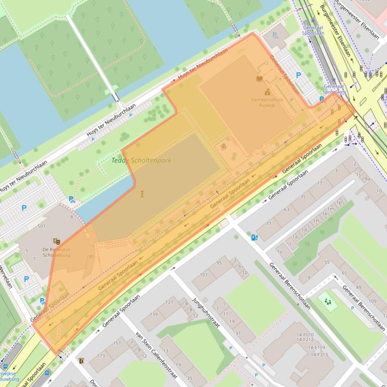 Kaart van postcodegebied 2283GM.