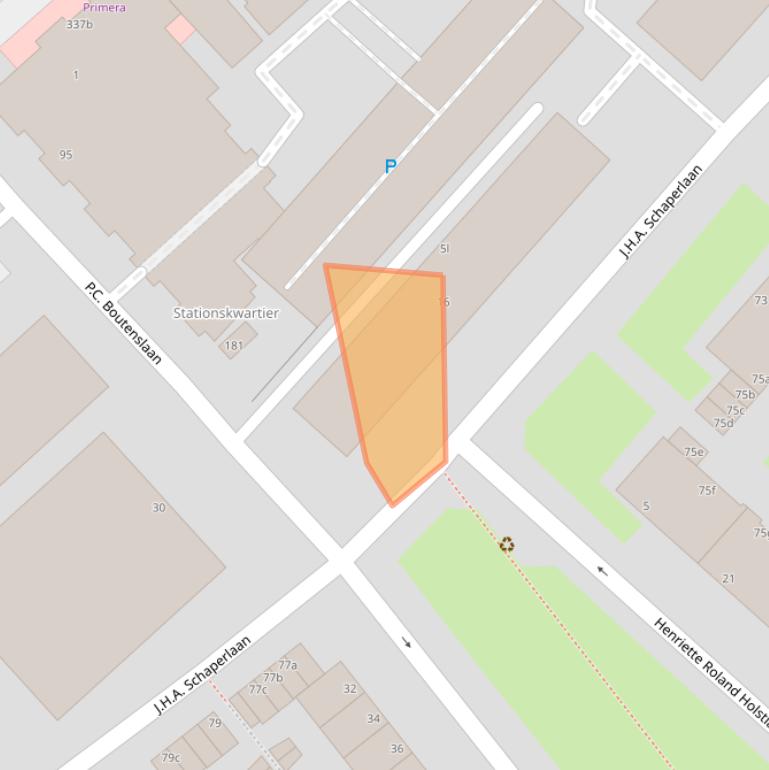 Kaart van postcodegebied 2283GR.