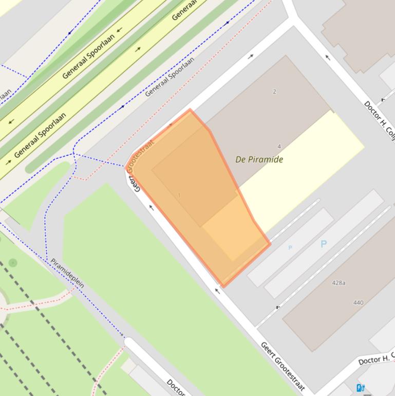 Kaart van postcodegebied 2283GX.