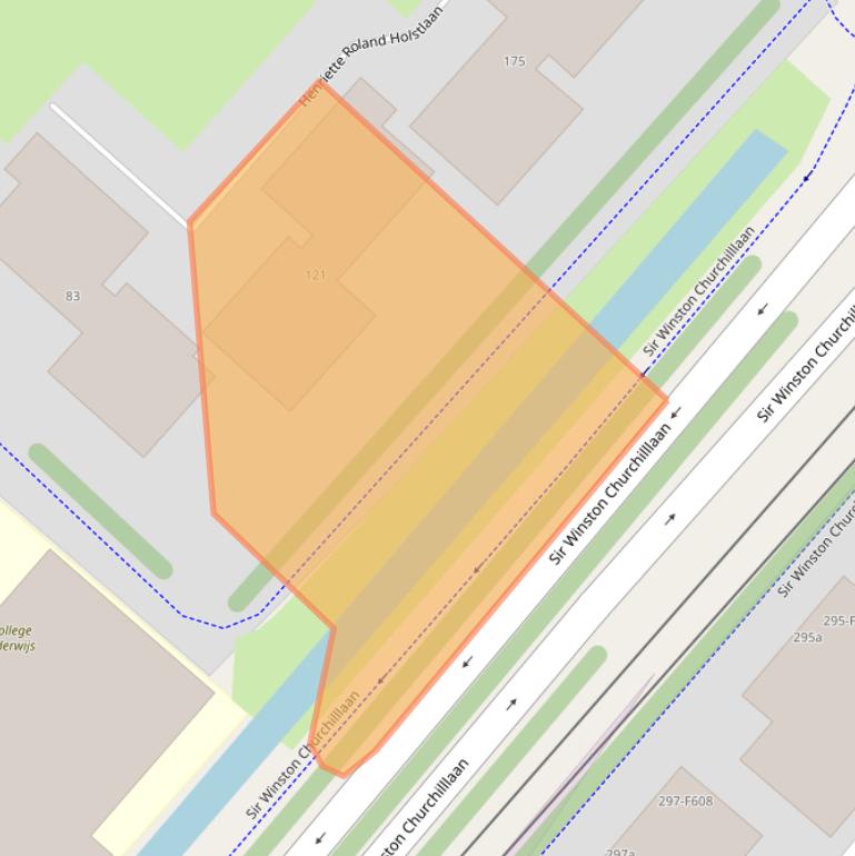 Kaart van postcodegebied 2283HD.