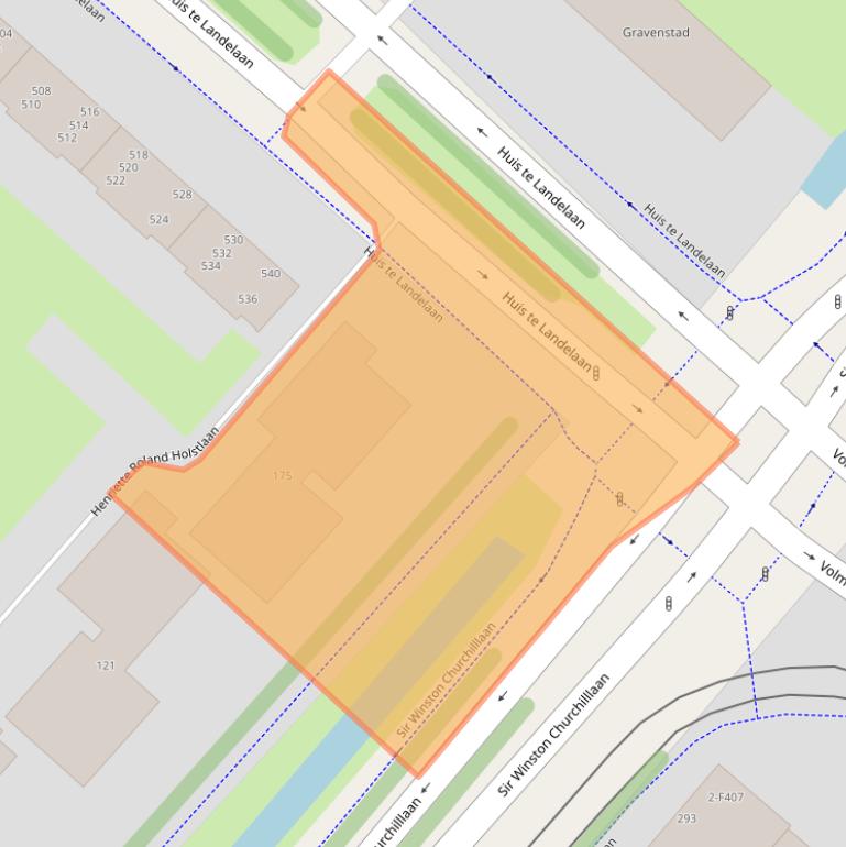 Kaart van postcodegebied 2283HE.