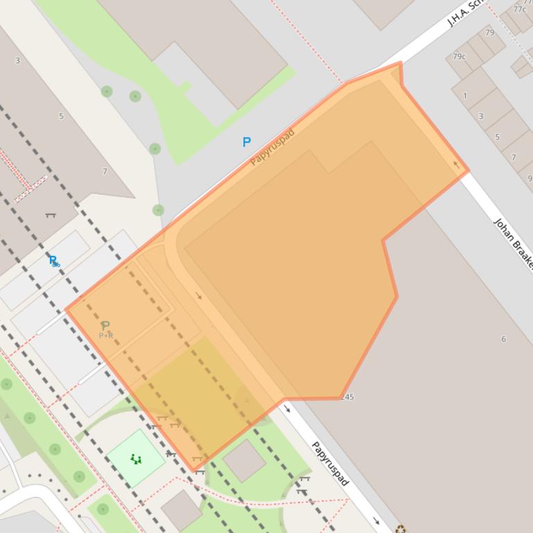 Kaart van postcodegebied 2283HH.