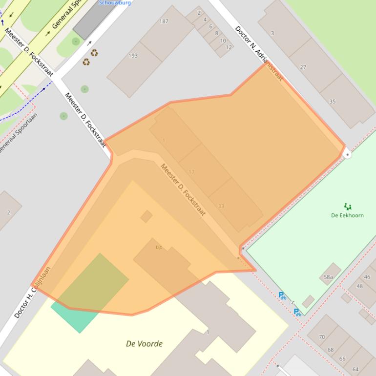 Kaart van postcodegebied 2283JA.