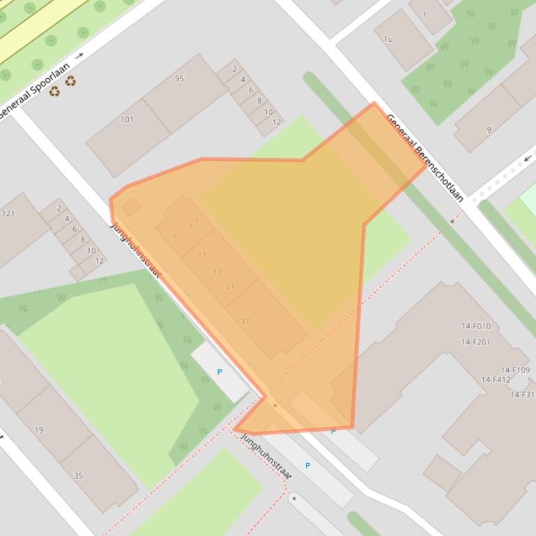 Kaart van postcodegebied 2283JD.