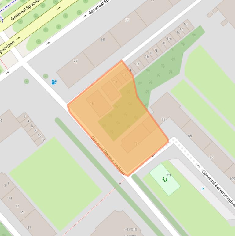 Kaart van postcodegebied 2283JE.