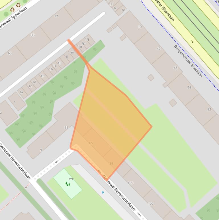 Kaart van postcodegebied 2283JH.