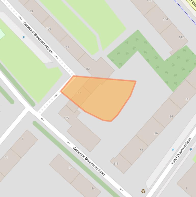 Kaart van postcodegebied 2283JL.