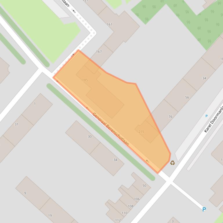 Kaart van postcodegebied 2283JM.