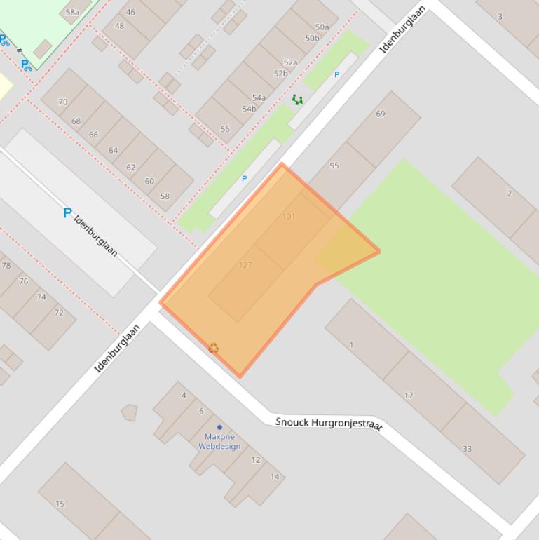 Kaart van postcodegebied 2283JS.