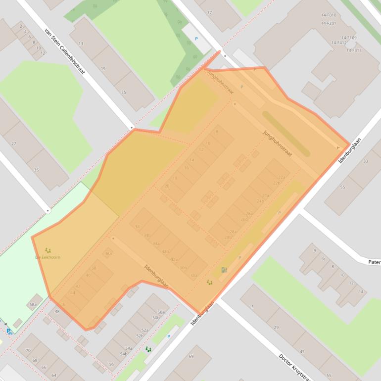 Kaart van postcodegebied 2283JT.