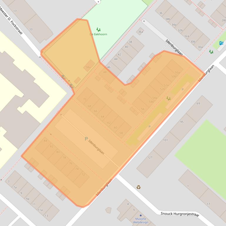 Kaart van postcodegebied 2283JV.