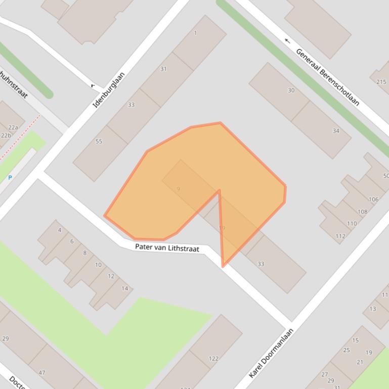 Kaart van postcodegebied 2283KD.