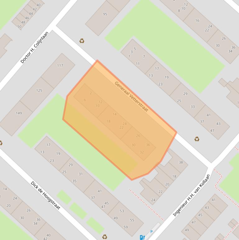 Kaart van postcodegebied 2283LJ.