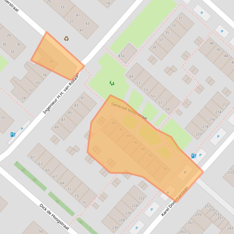 Kaart van postcodegebied 2283LK.