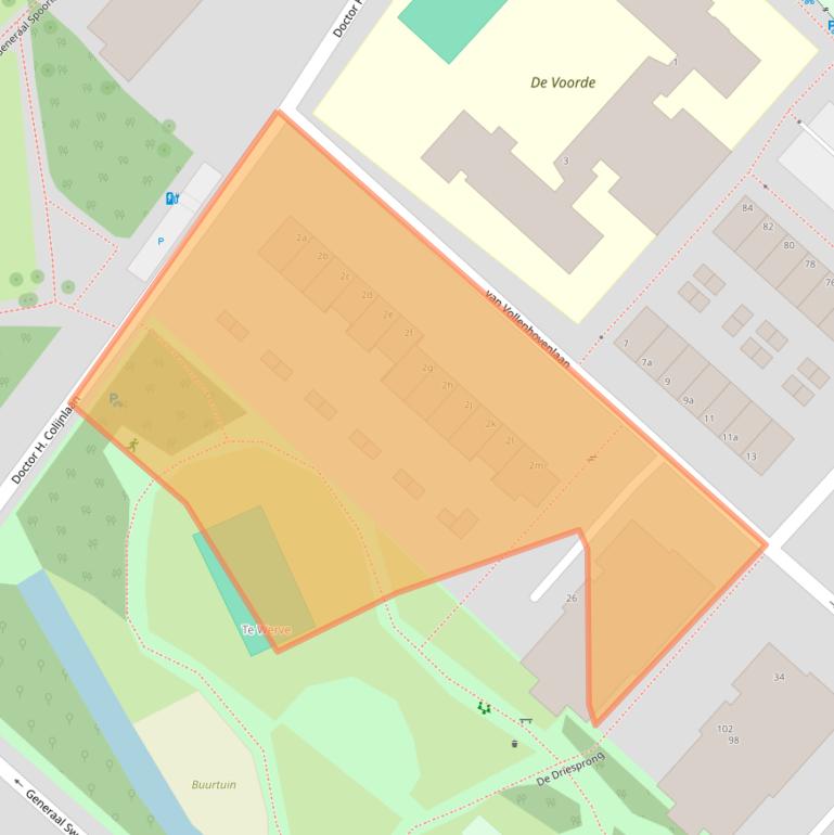 Kaart van postcodegebied 2283LT.