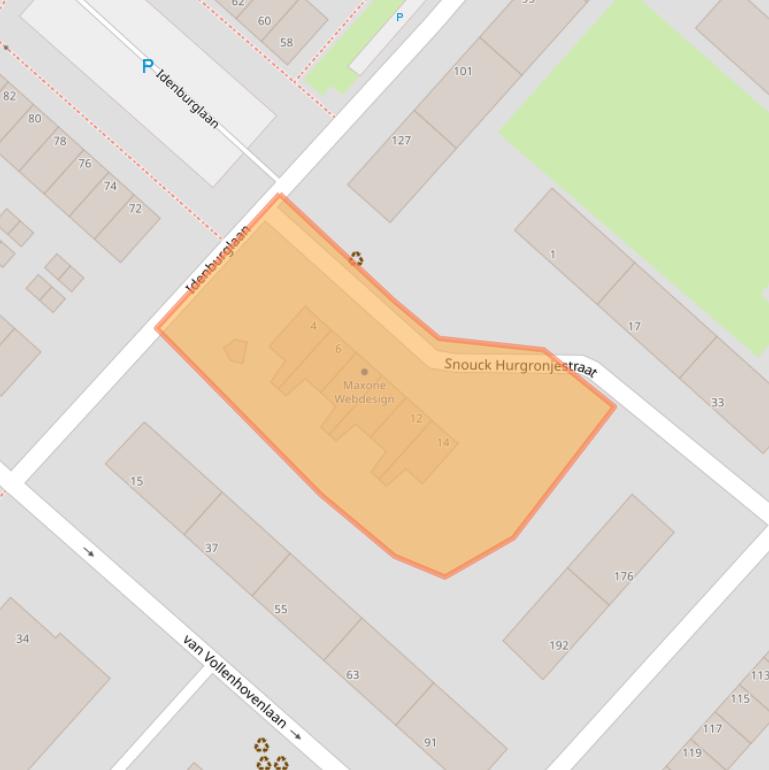 Kaart van postcodegebied 2283LX.