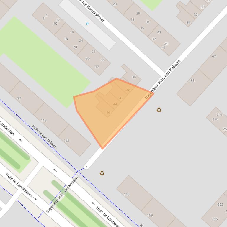 Kaart van postcodegebied 2283NE.