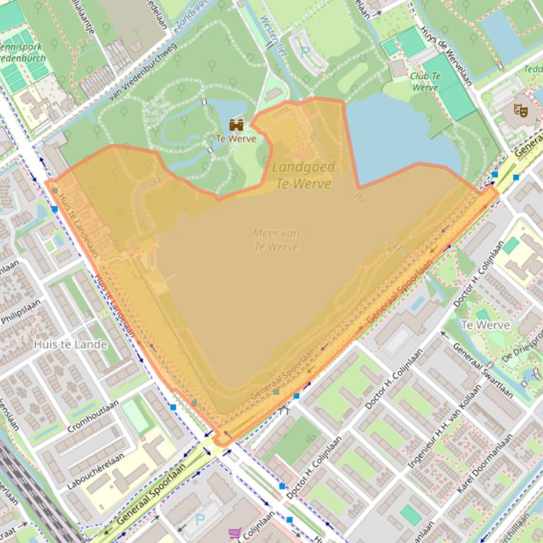 Kaart van postcodegebied 2283SE.