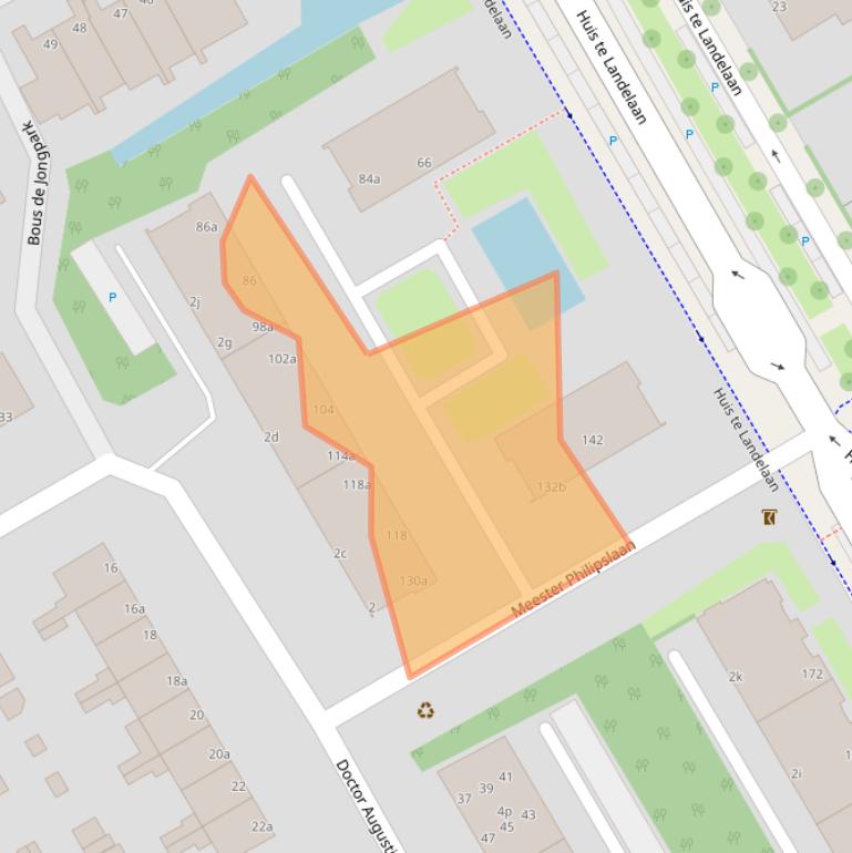 Kaart van postcodegebied 2283SJ.