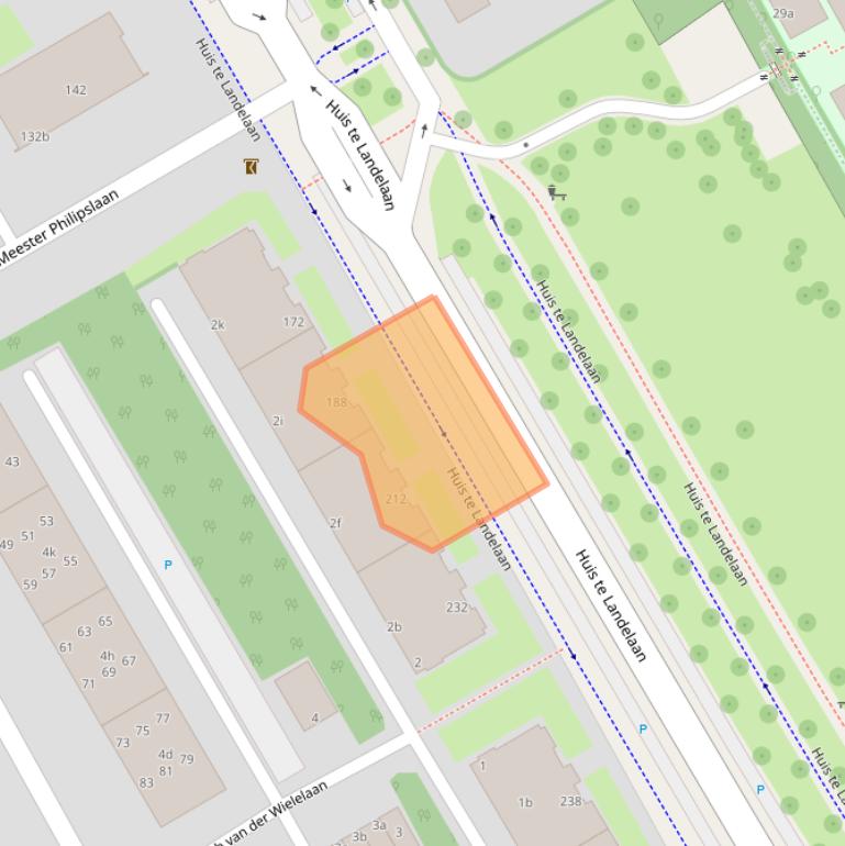 Kaart van postcodegebied 2283SL.