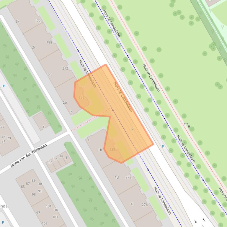 Kaart van postcodegebied 2283SM.