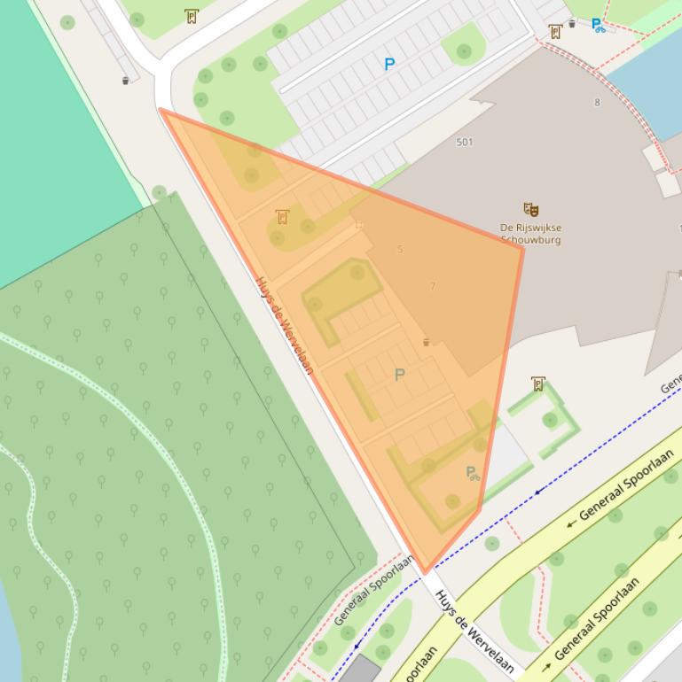 Kaart van postcodegebied 2283TA.