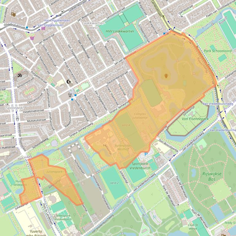 Kaart van postcodegebied 2283TB.