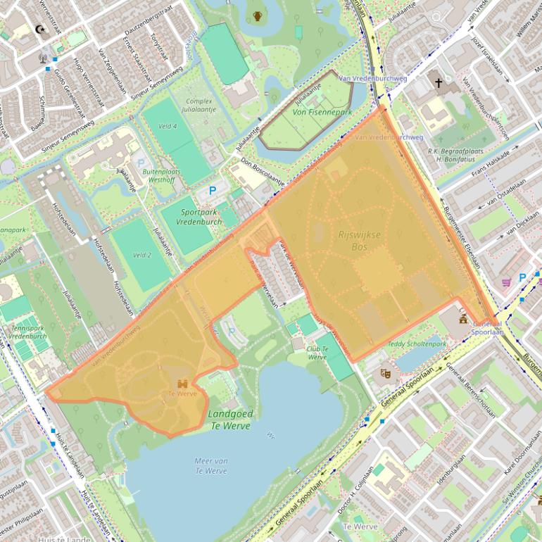 Kaart van postcodegebied 2283TC.