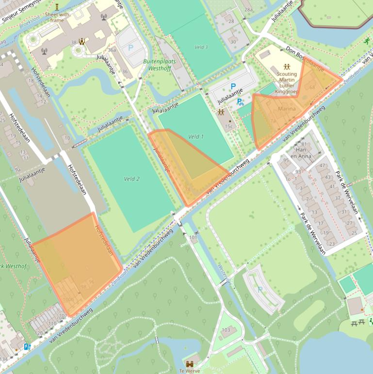 Kaart van postcodegebied 2283TD.