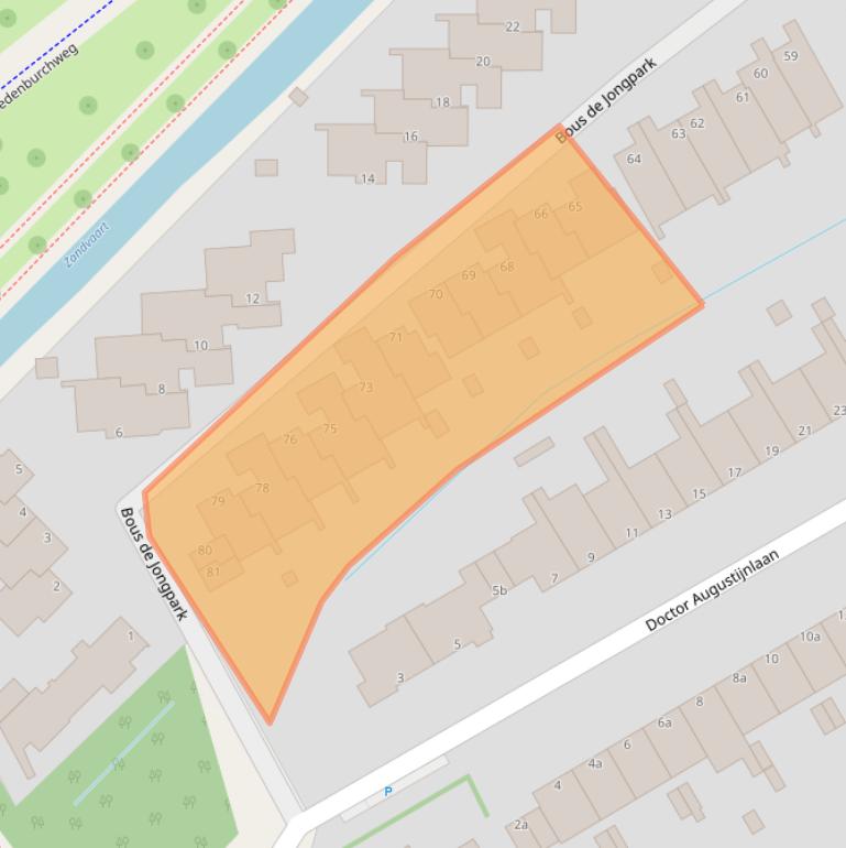 Kaart van postcodegebied 2283TK.