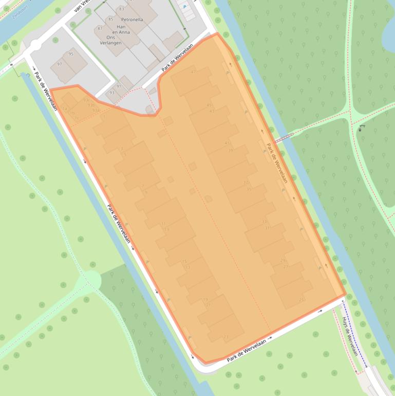 Kaart van postcodegebied 2283TN.