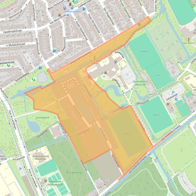 Kaart van postcodegebied 2283TR.