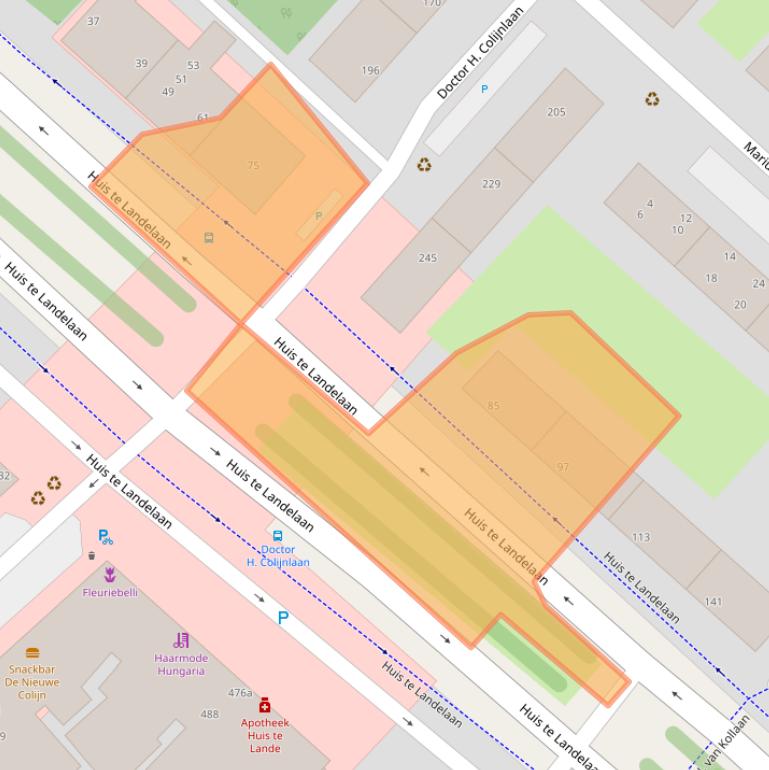 Kaart van postcodegebied 2283VB.