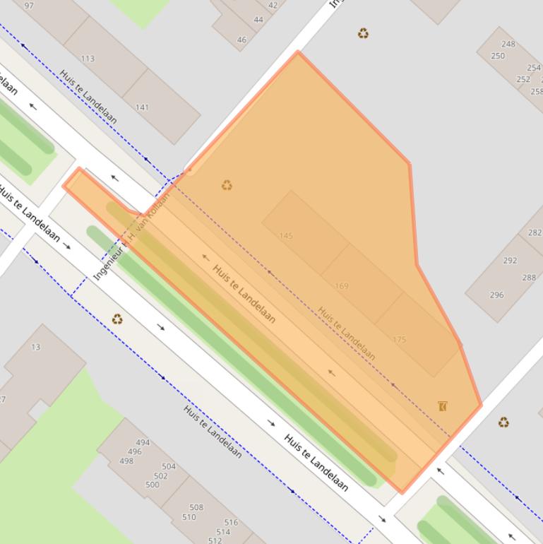 Kaart van postcodegebied 2283VD.