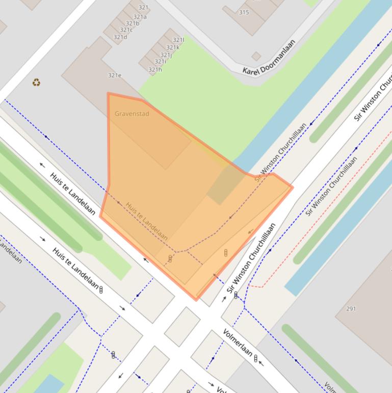 Kaart van postcodegebied 2283VG.