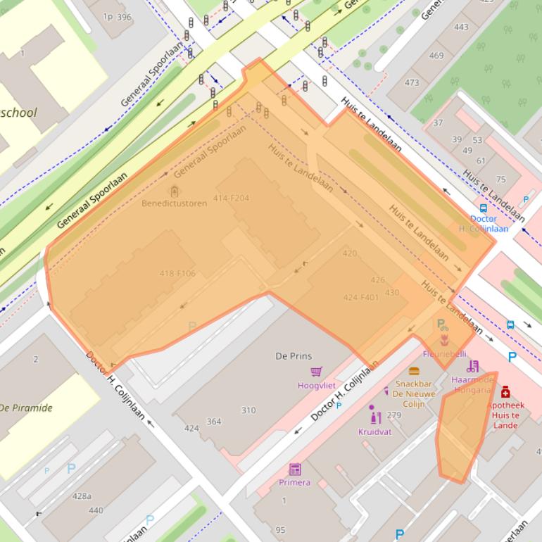 Kaart van postcodegebied 2283VH.