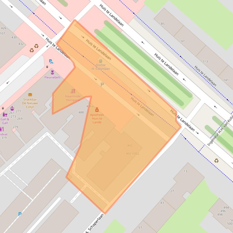 Kaart van postcodegebied 2283VJ.