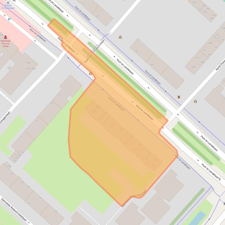 Kaart van postcodegebied 2283VK.