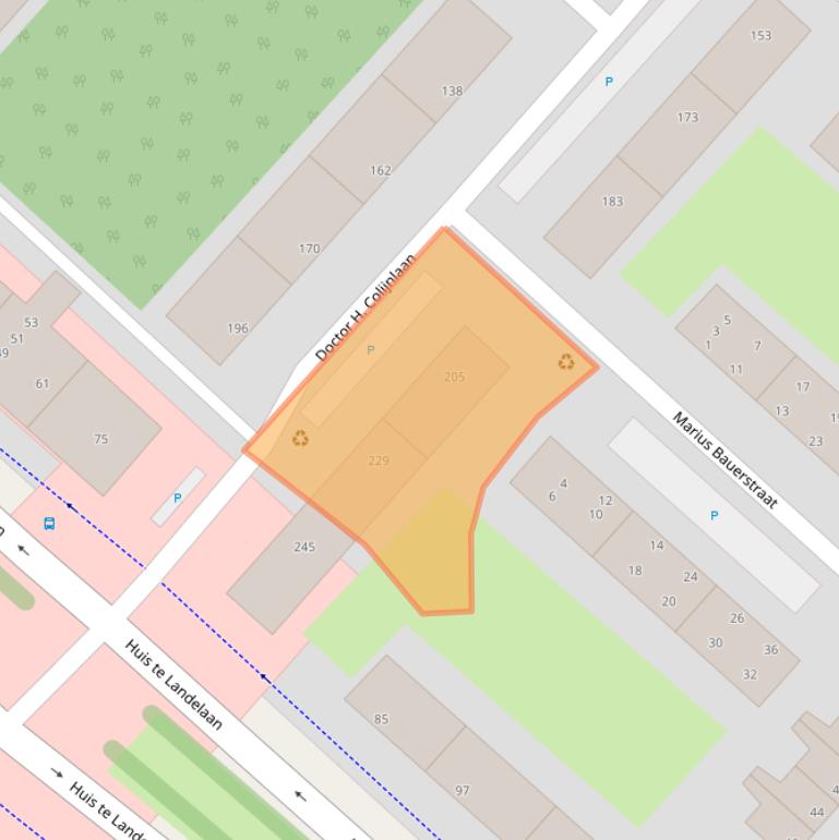 Kaart van postcodegebied 2283XH.