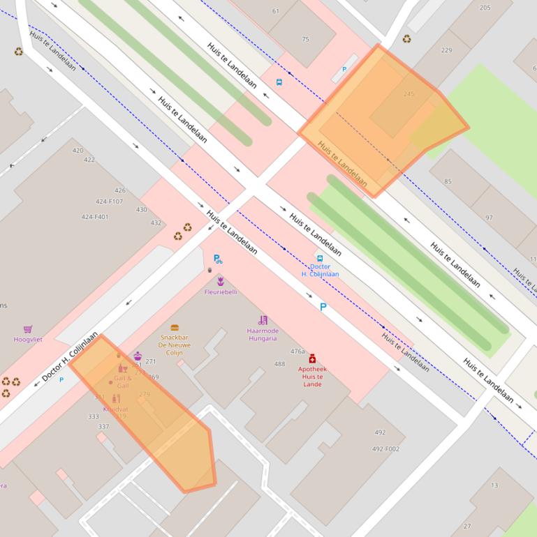 Kaart van postcodegebied 2283XJ.