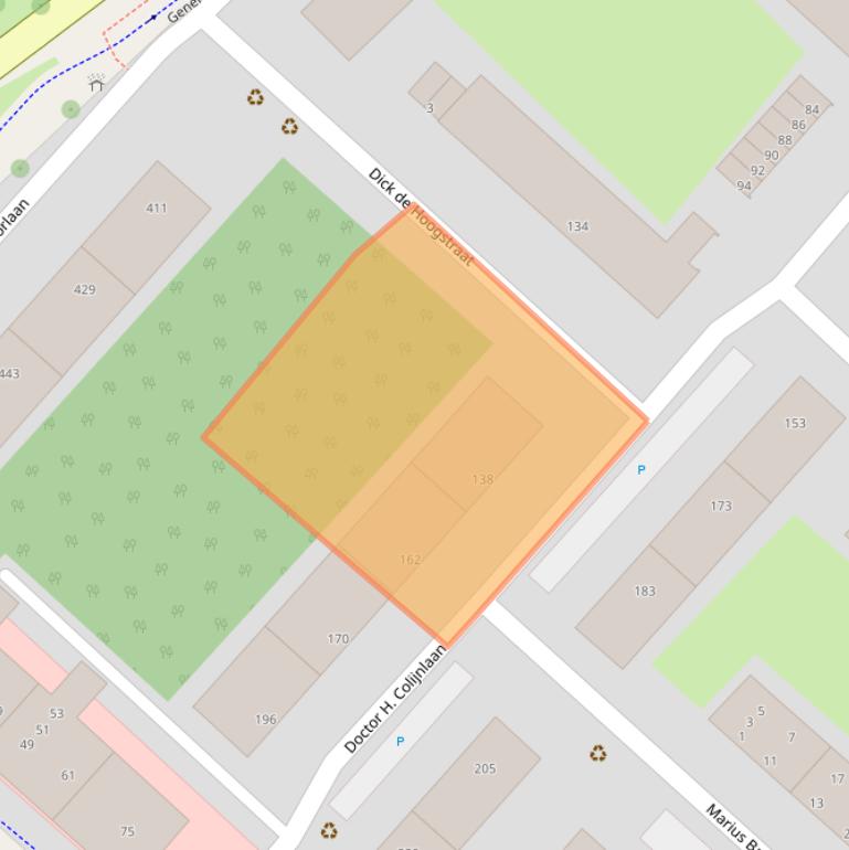 Kaart van postcodegebied 2283XS.