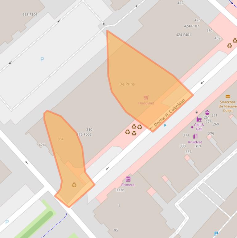 Kaart van postcodegebied 2283ZA.