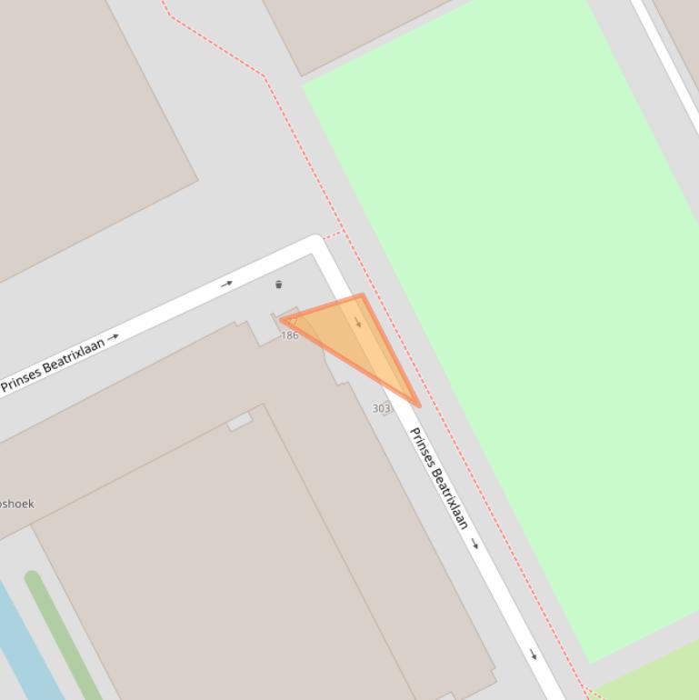 Kaart van postcodegebied 2284AA.